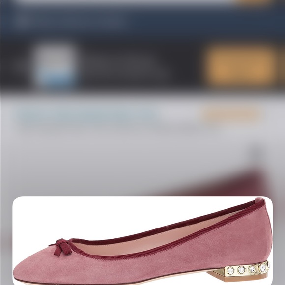 Hold! Kate Spade Melia pink suede ballet flat  9 - Picture 13 of 16